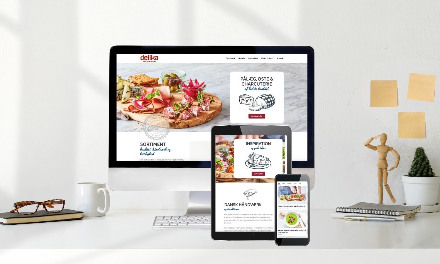 delika food group webdesign webløsning